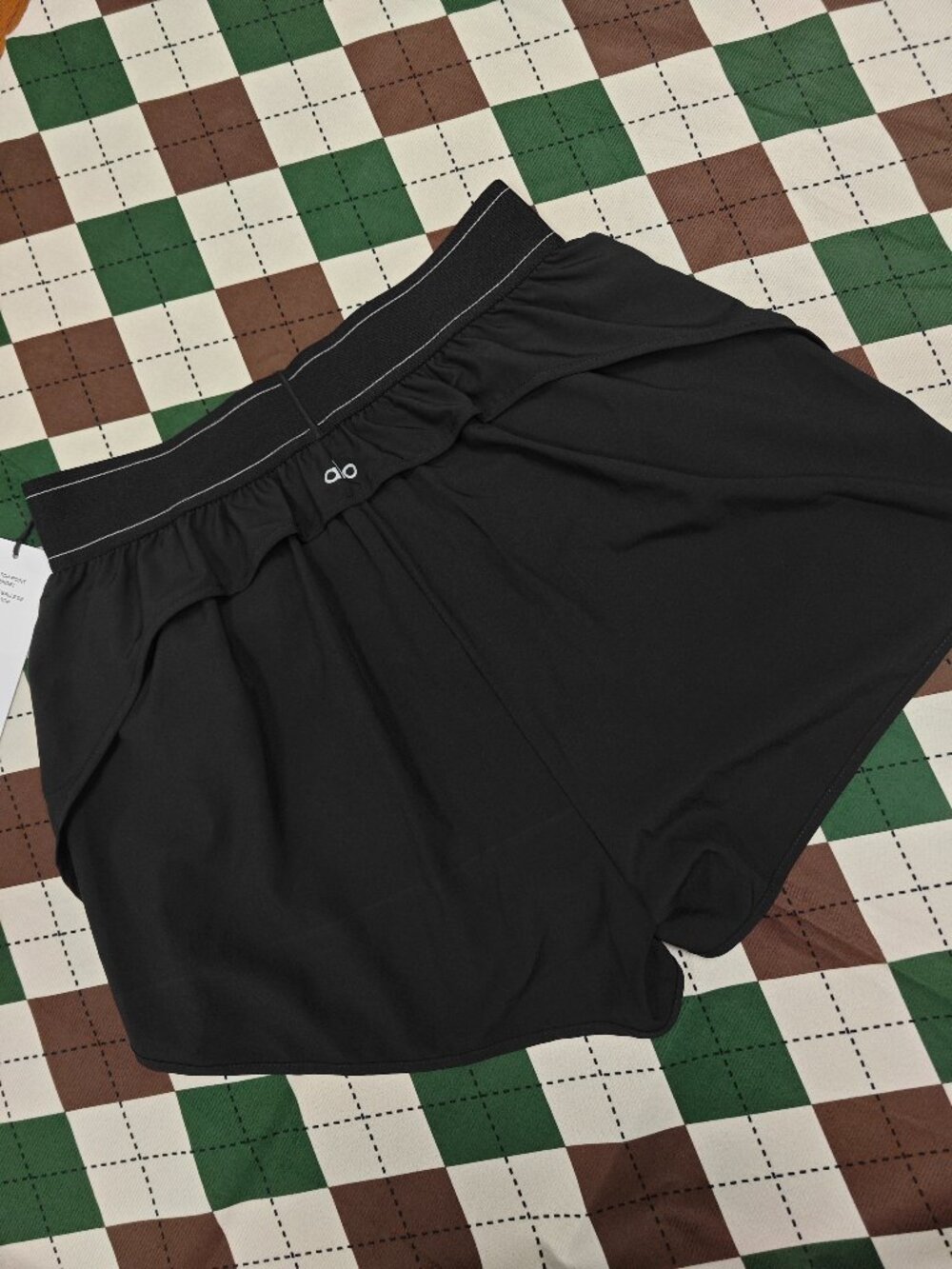 Black ALO Yoga🤗 Match Point Shorts | Chic Tennis Athletic Activewear - Picture 5 of 7
